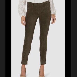 NYDJ Suede Dark Olive Skinny Pants Alina